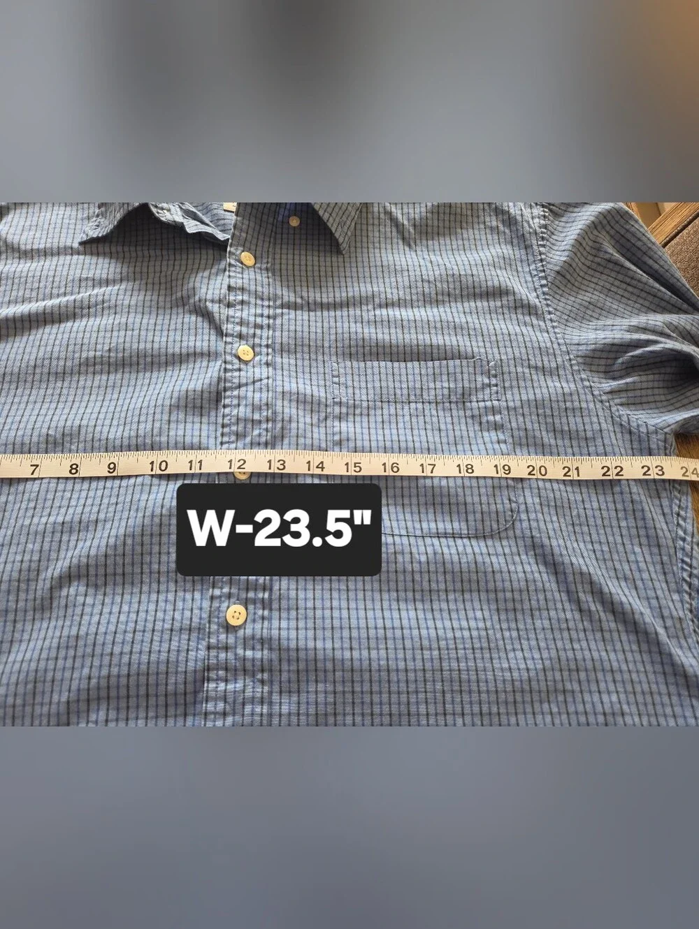 J. Crew Men's Blue Micro-Check Dress Shirt